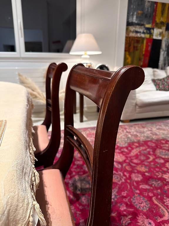 Tische: Teak Mahogany Dining Table with 6 Chairs Included – Gebraucht aus Grens von iti_bk5f 2