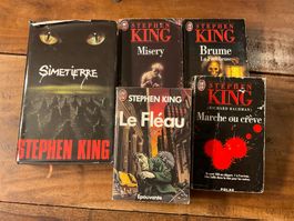 Stephen King: Lot de 5 romans d'horreur en français!