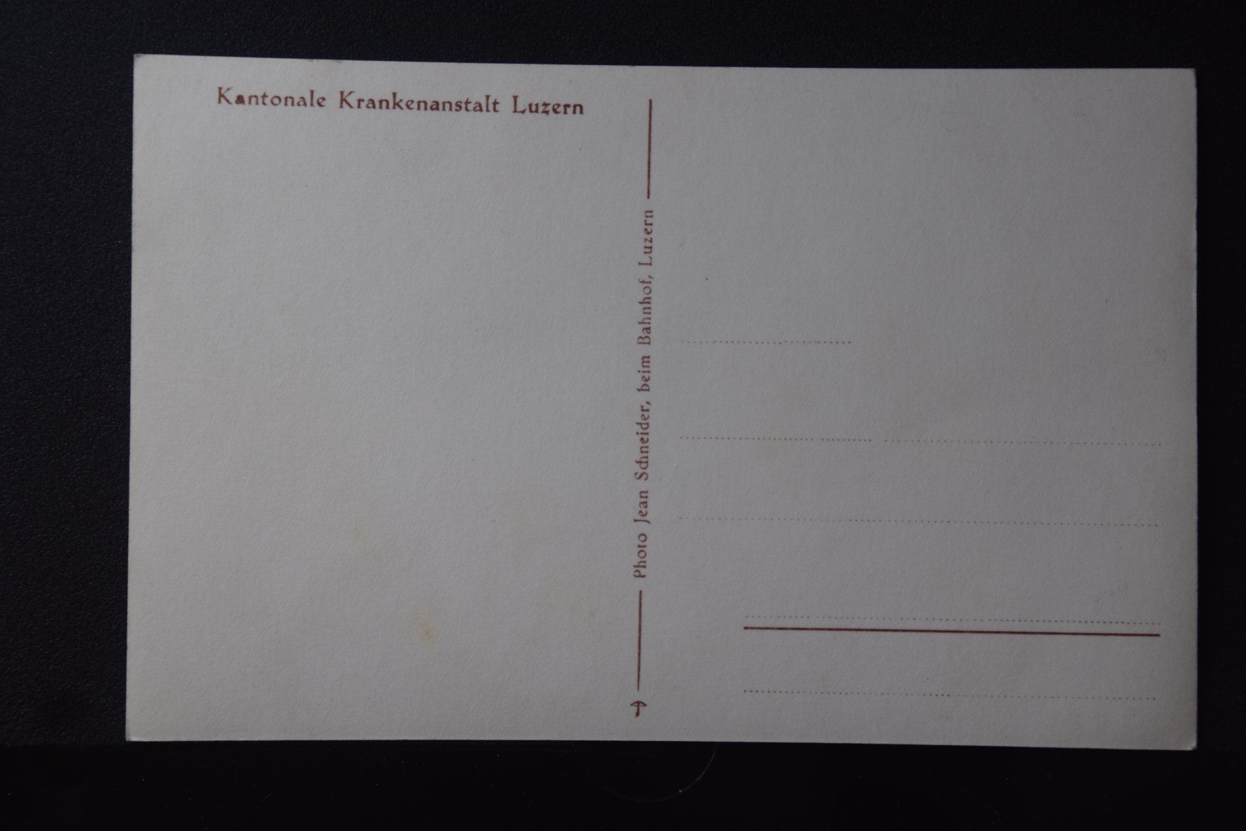 Cartoline postali: AK Luzern, Spital – Usato da Luzern venduto da CH2018 1