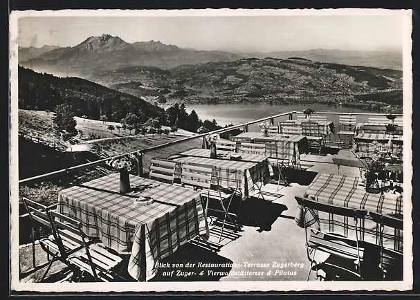 Cartes postales: Zugerberg, Blick von der Restaurations-T – D'occasion à Berlin par bartko-reher
