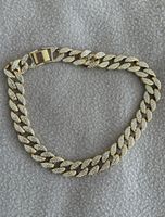 Collier ras du cou doré et strass - Tendance actuelle!