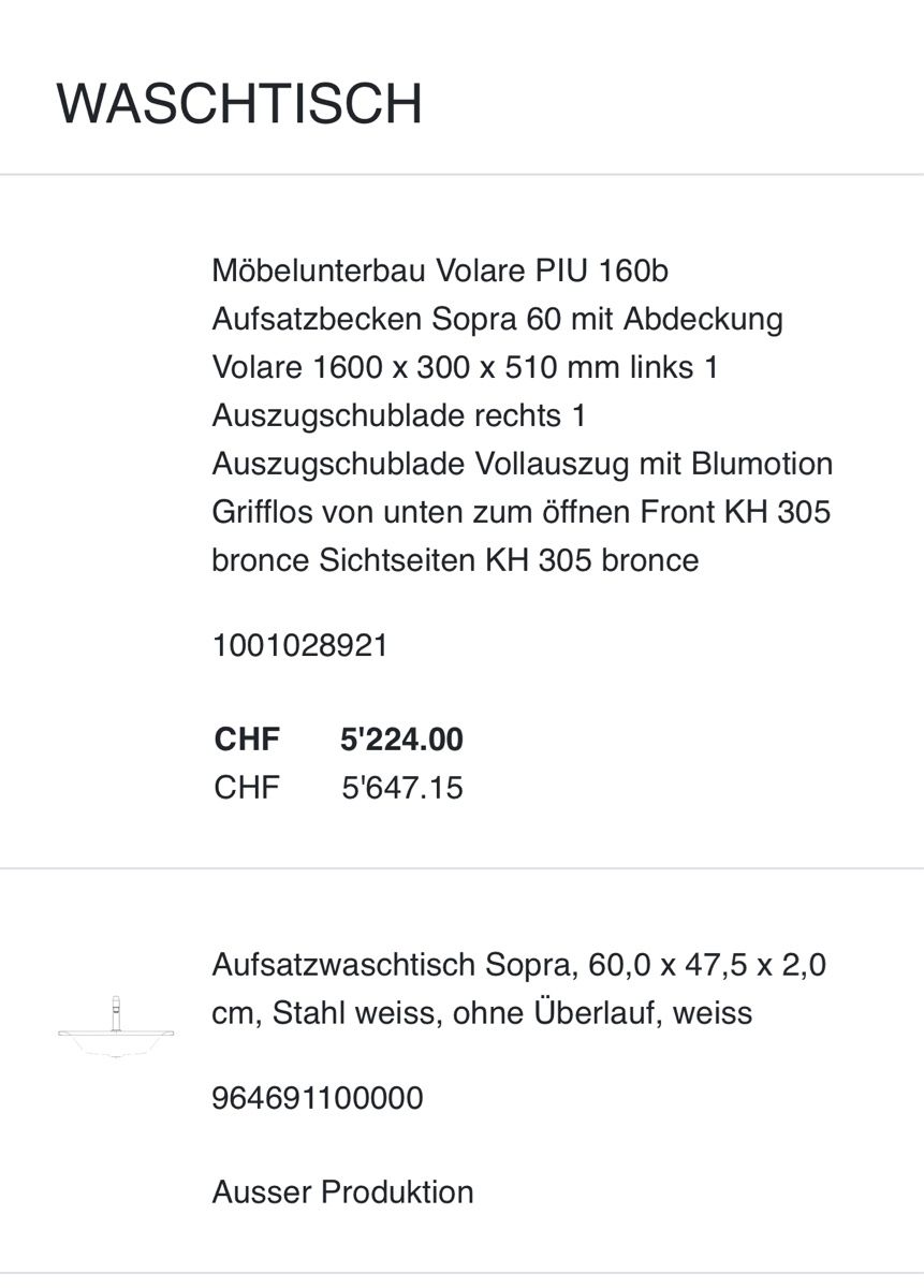 Mobili per bagno: Deluxe Badmöbelset – Nuovo (secondo la descrizione) da Amriswil venduto da deluxe_bad 5