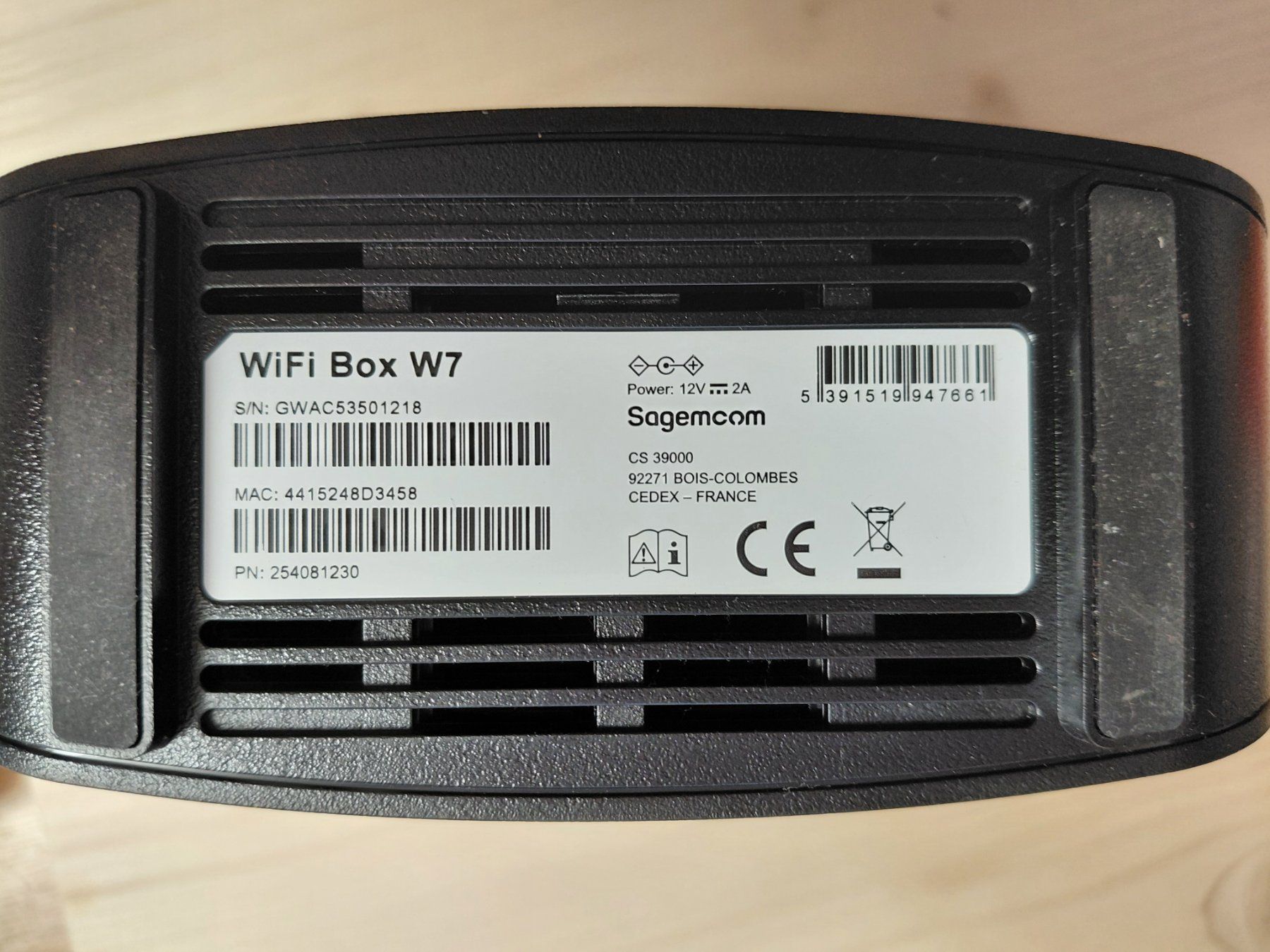 WiFi: Sagemcom Wifi Box W7 Repeder Zustand gut – Nuovo (secondo la descrizione) da Wattwil venduto da rot_s7jy 2
