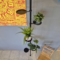 Teleskop - Flower Stand Blumenstange Spannregal Blumenregal