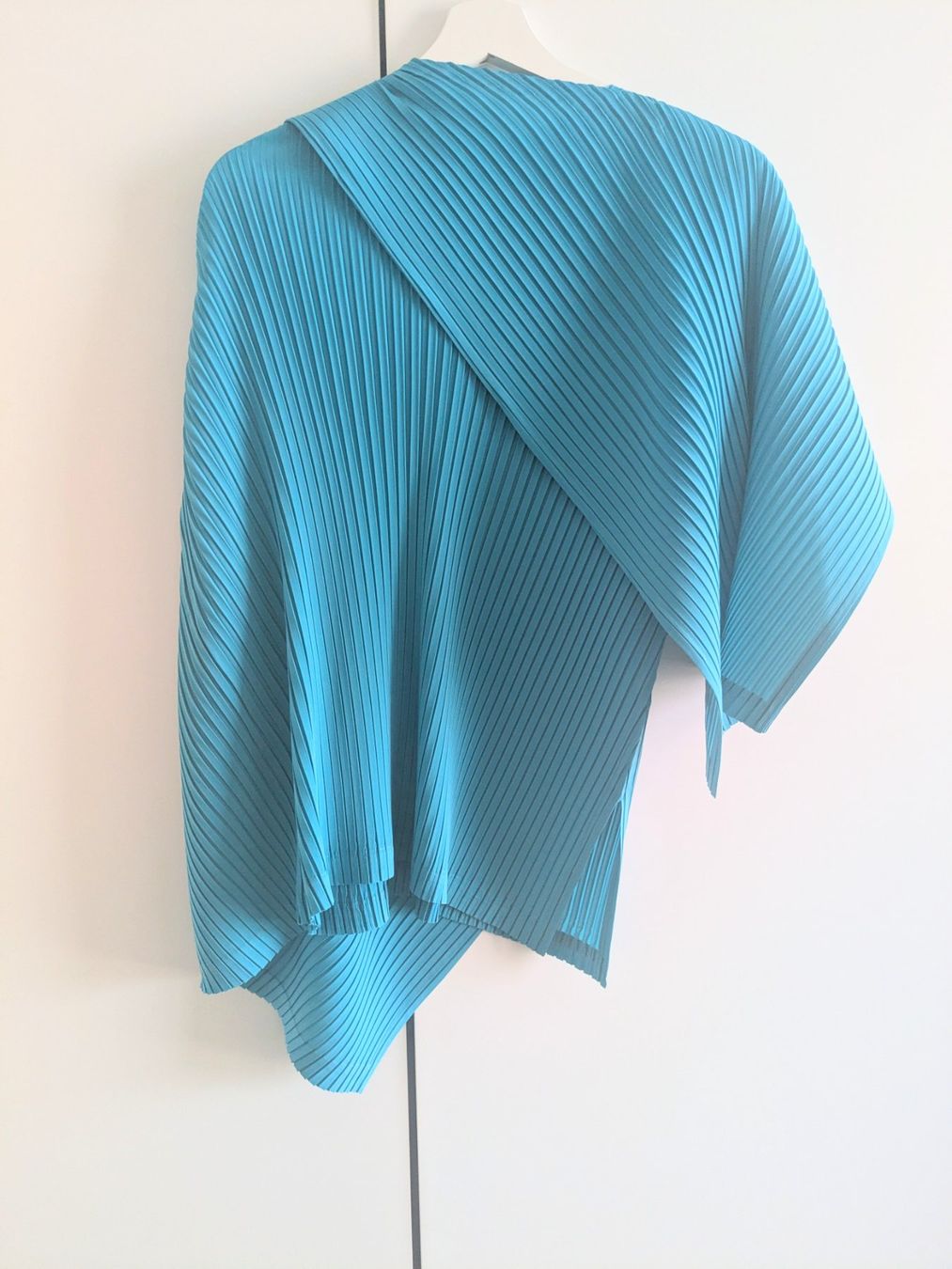 Camicette: Issey Miyake Pleats Please Bluse Türkis – Usato da Kloten venduto da nad_ys78 1