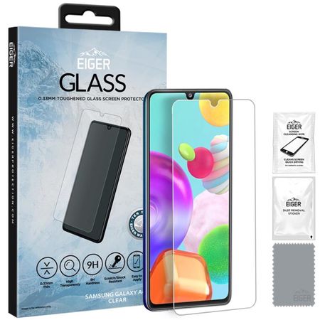 EIGER Glass - Samsung Galaxy A41 Clear 9H - ORIGINALVERPACKT