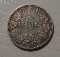 SILBER / 6 Pence / Zuid Afrik. Repub. / 1896