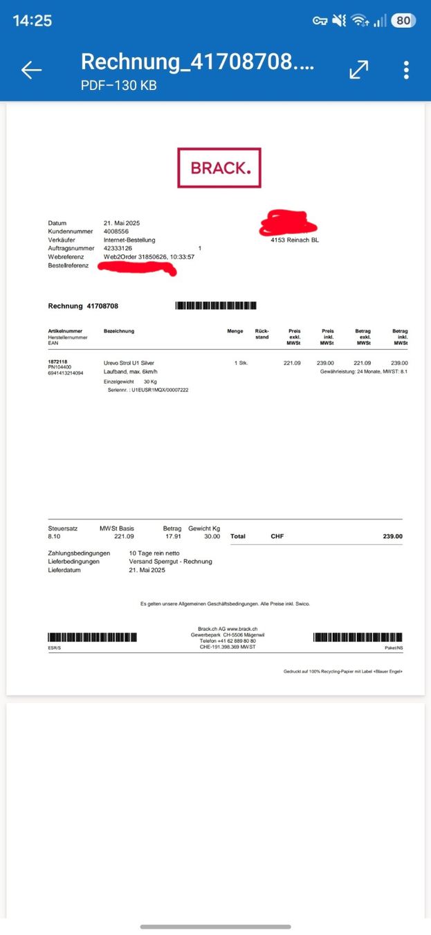 Hometrainer: Laufband Urevo Strol U1 Silver – Nuovo (secondo la descrizione) da Reinach BL venduto da aki_hp92 4