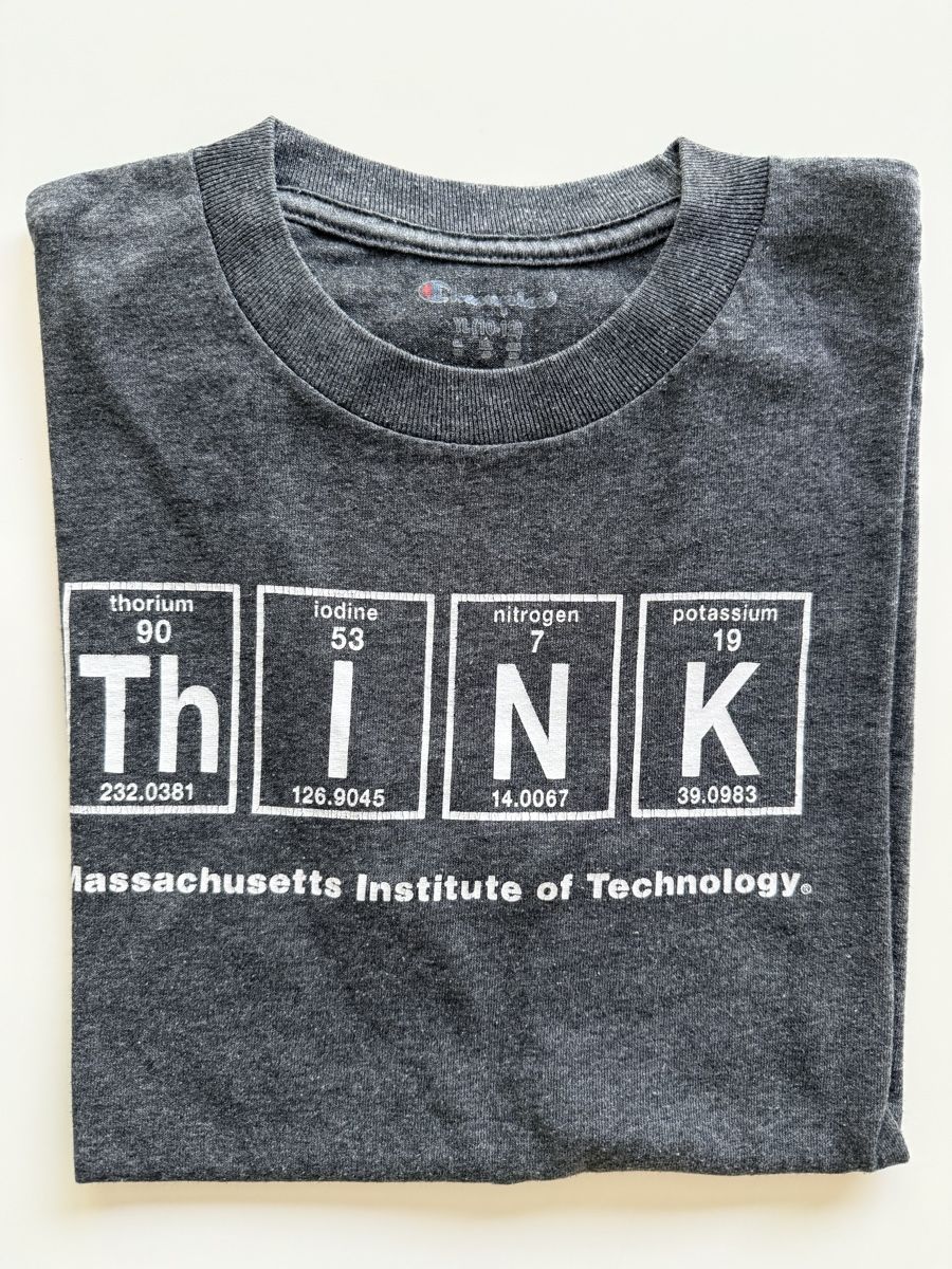 Champion T-shirts: T-Shirt MIT "THINK" periodic table print charcoal grey size  – D'occasion à Meilen par tachel 1