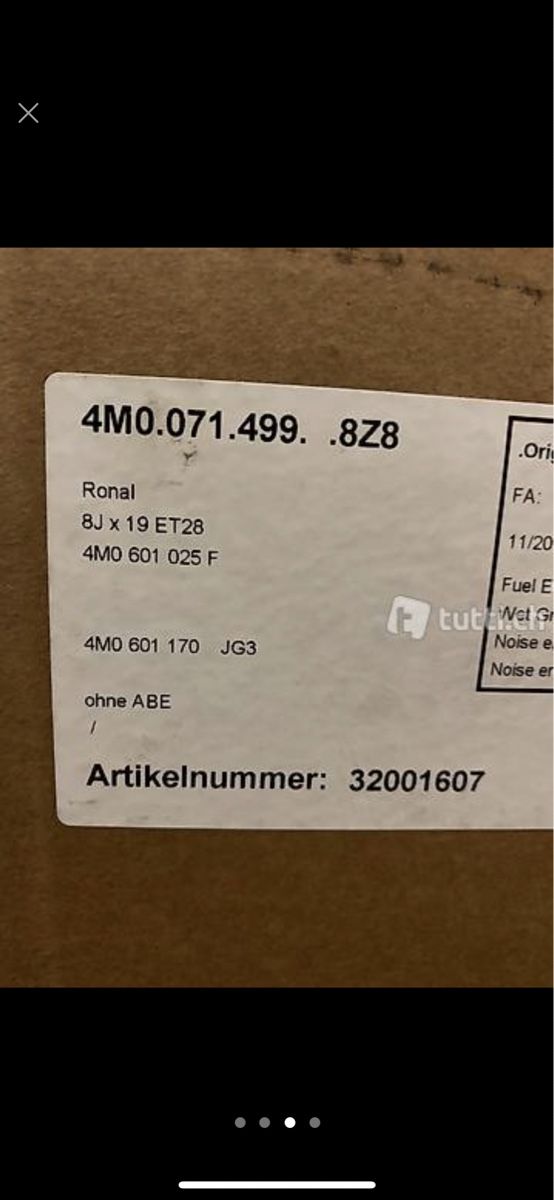 Audi Felgen: AUDI Q7 Felgen NEU – Neu und originalverpackt aus Oetwil am See von CarParts 1