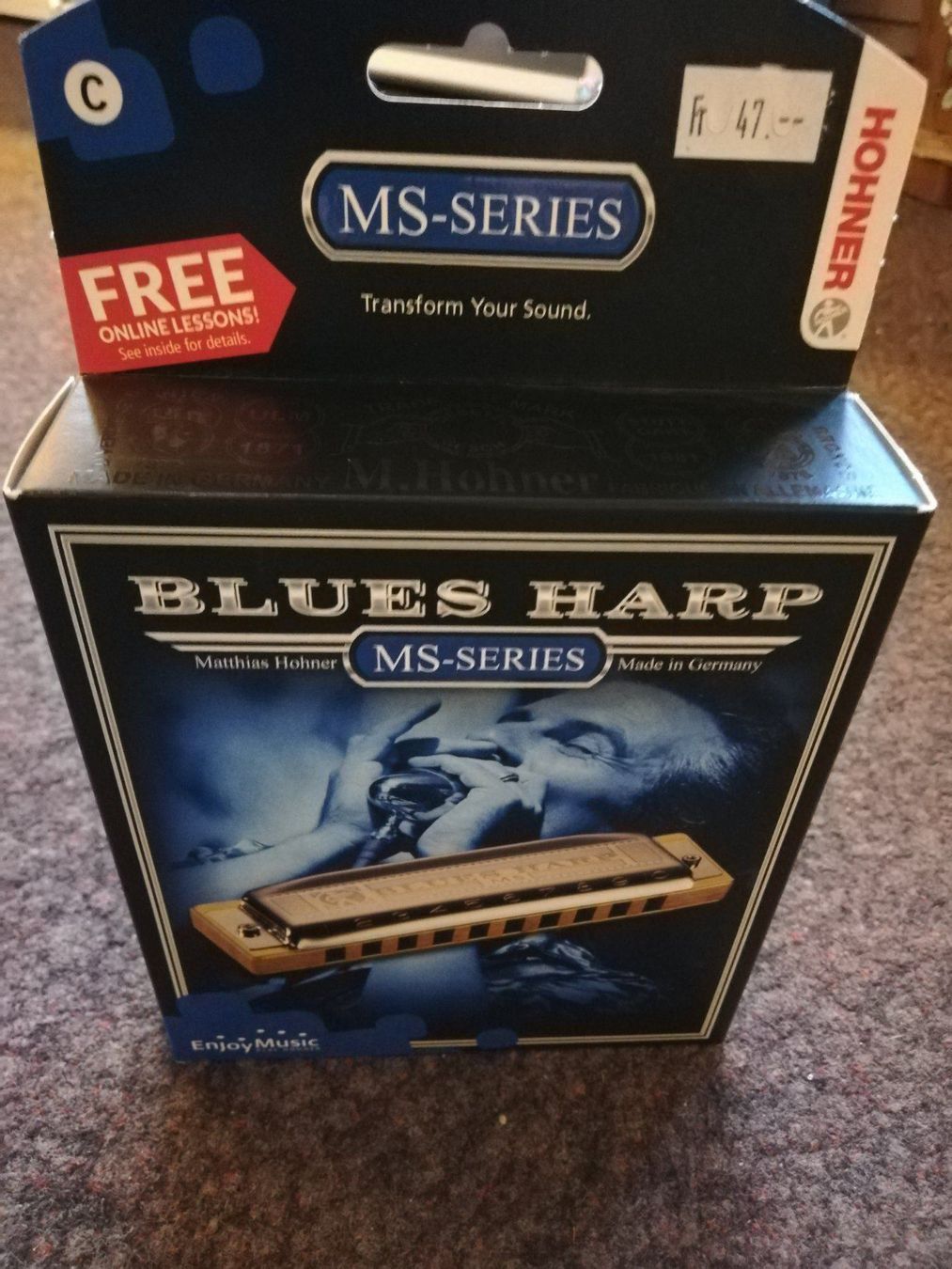 Hohner Musikinstrumente: Mundharmonika Hohner /  Bluesharp – Neu und originalverpackt aus Davos-Platz von musikhauskollegger 3