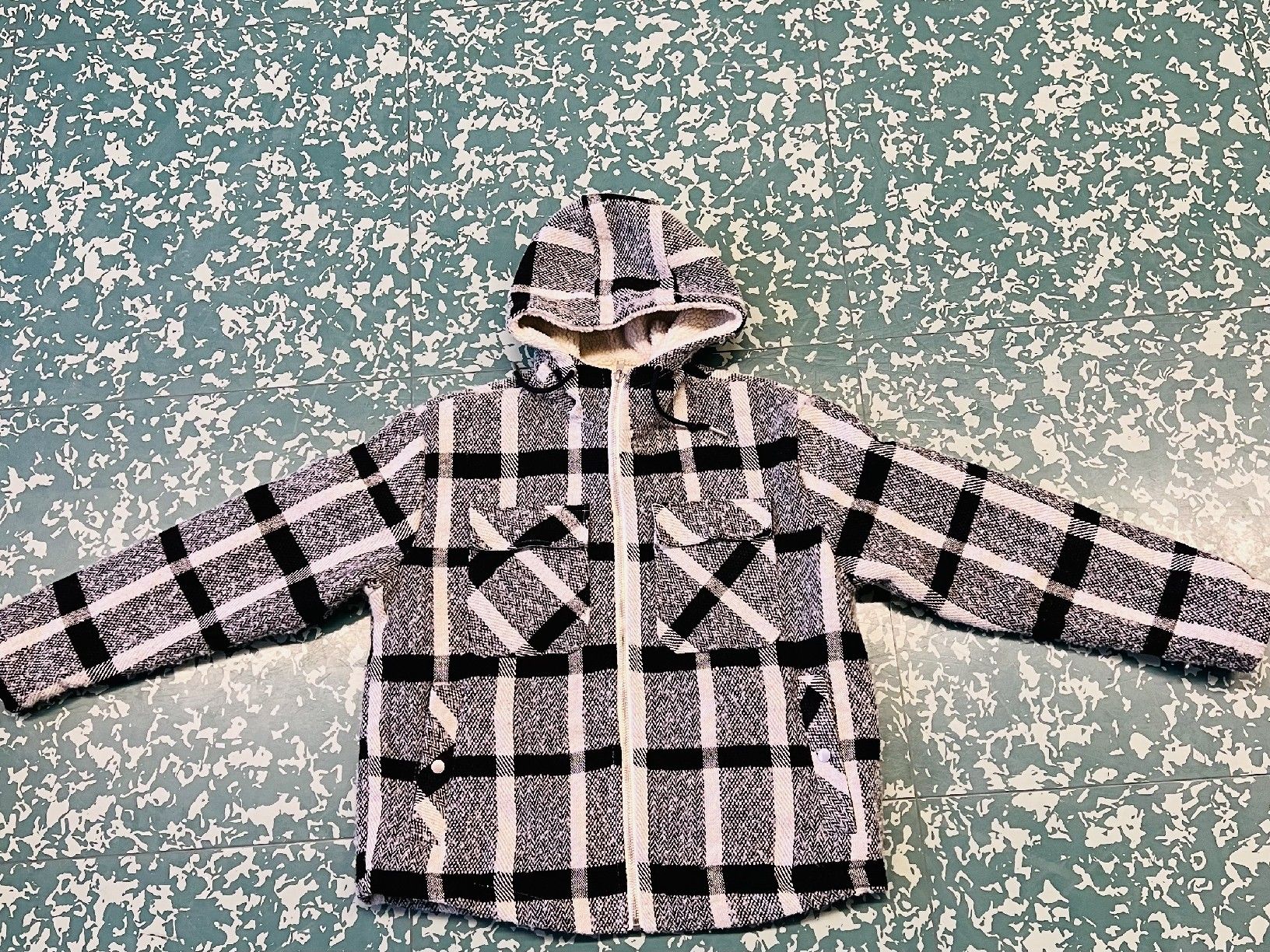 Vestes: FSBN Plaid Sherpa Lined Jacket Size L Good Condition – Neuf (Voir description) à Fribourg par FUJAY-AT123