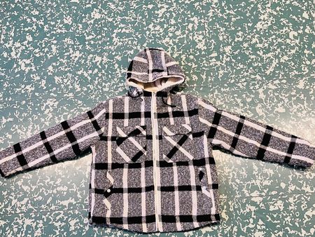 FSBN Plaid Sherpa Lined Jacket Size L Good Condition