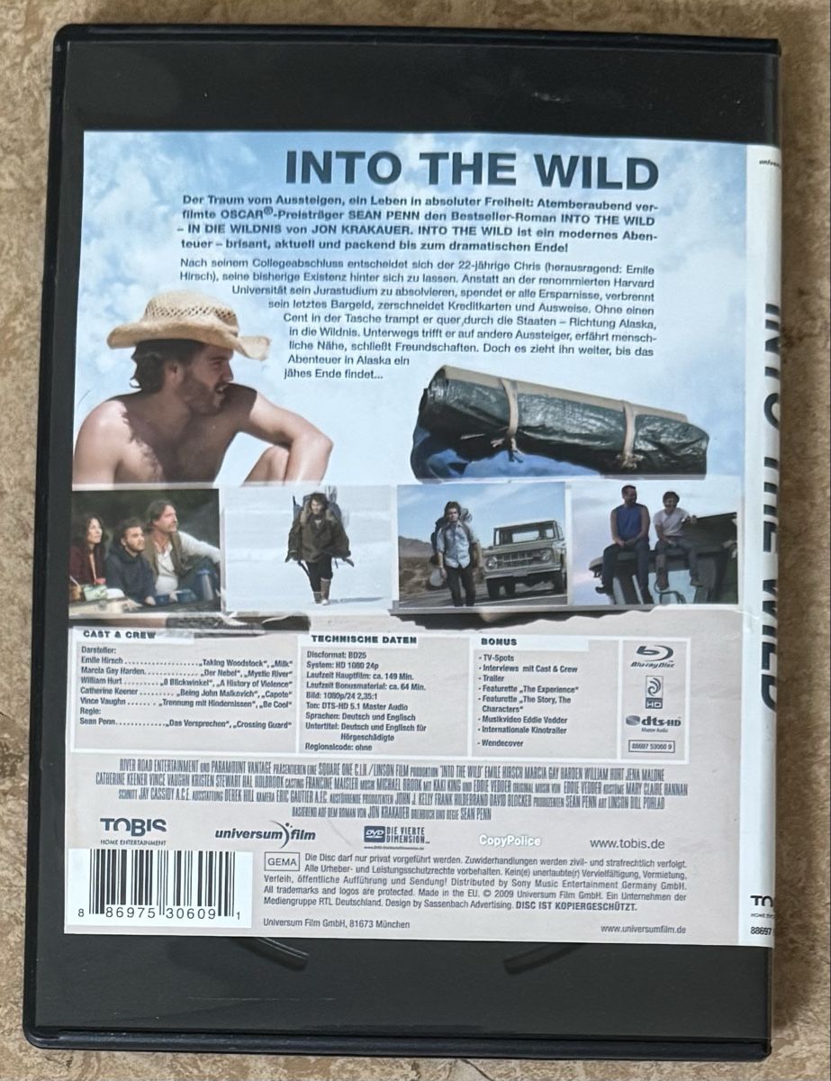 Tutti i DVDs: INTO THE WILD – Nuovo (secondo la descrizione) da Dietikon venduto da AndreaSch01 1