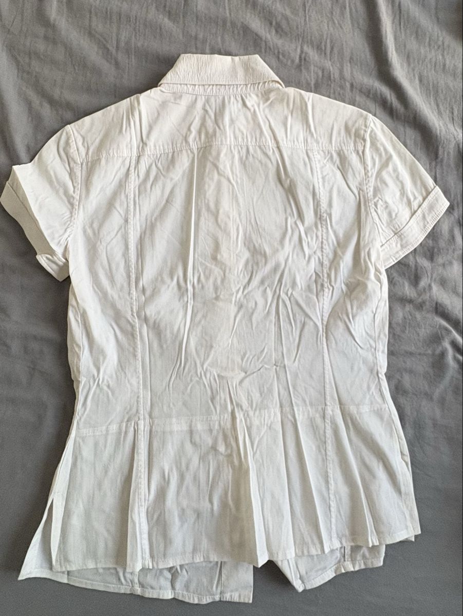 Versace Blusen: Camicia donna Versace maniche corte colore bianco – Gebraucht aus Giubiasco von mol_f9mf 4