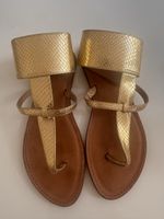 Schutz Gold Leather Gladiator Sandals – EU 40