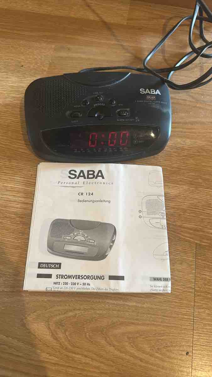 Uhren: SABA CR 124 Digitaluhr mit Weckfunktion – Gebraucht aus Jona von juhel
