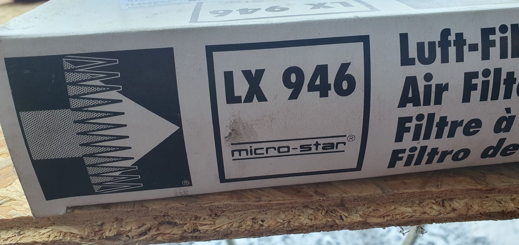 Ventilazione: Knecht / Microstar Luftfilter LX 946 - Neu & Original! – Nuovo e nell'imballaggio originale da Langnau i. E. venduto da Superseven69 2