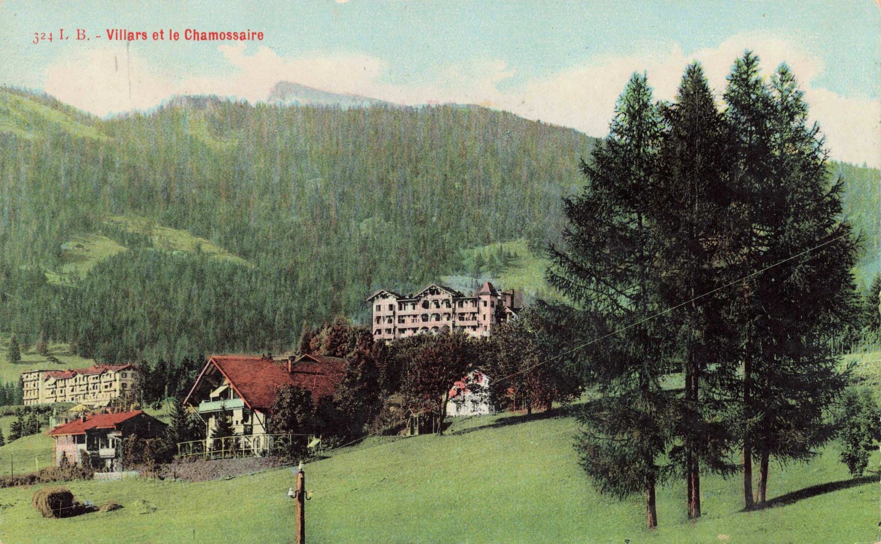 Cartoline postali: Villars et le chamossaire Ollon – Usato da Biasca venduto da Blenio71