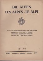 DIE ALPEN LES ALPS LE ALPI sep 1932 RIVISTA CLUB ALPINO‪ Cas
