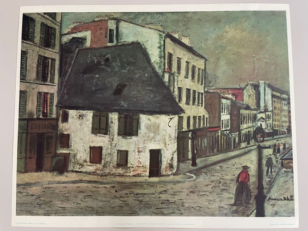 Kunstdruck Maurice Utrillo Rue à Paris Kaufen auf Ricardo