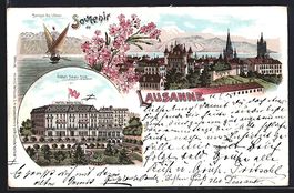 Litho Lausanne, Hotel Beau-Site, Barque 
