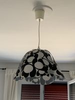 Deckenlampe Blumenmuster schwarz weiss 