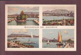 Souvenir de GENEVE - 4 images - 1957