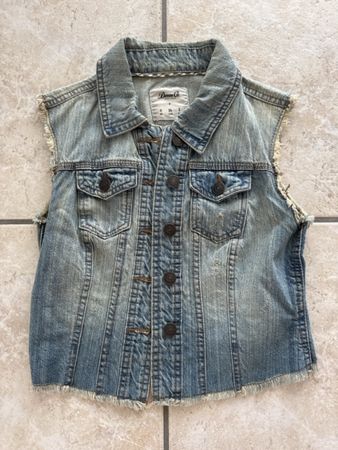 Denim & Co. Jeans Weste/Jacke, Grösse 34