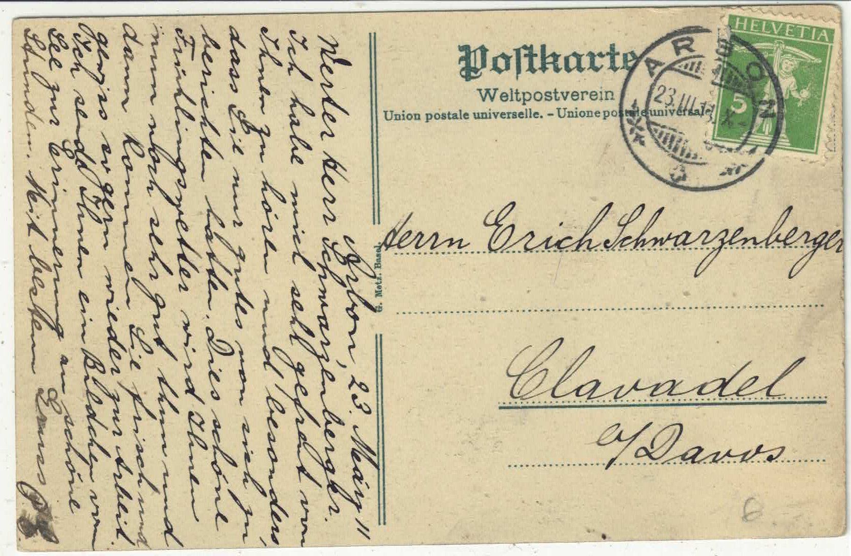 Ansichtskarten: Arbon - Teilansicht am See mit Boote - Litho – Gebraucht aus Ettingen von Kartenplanet 1