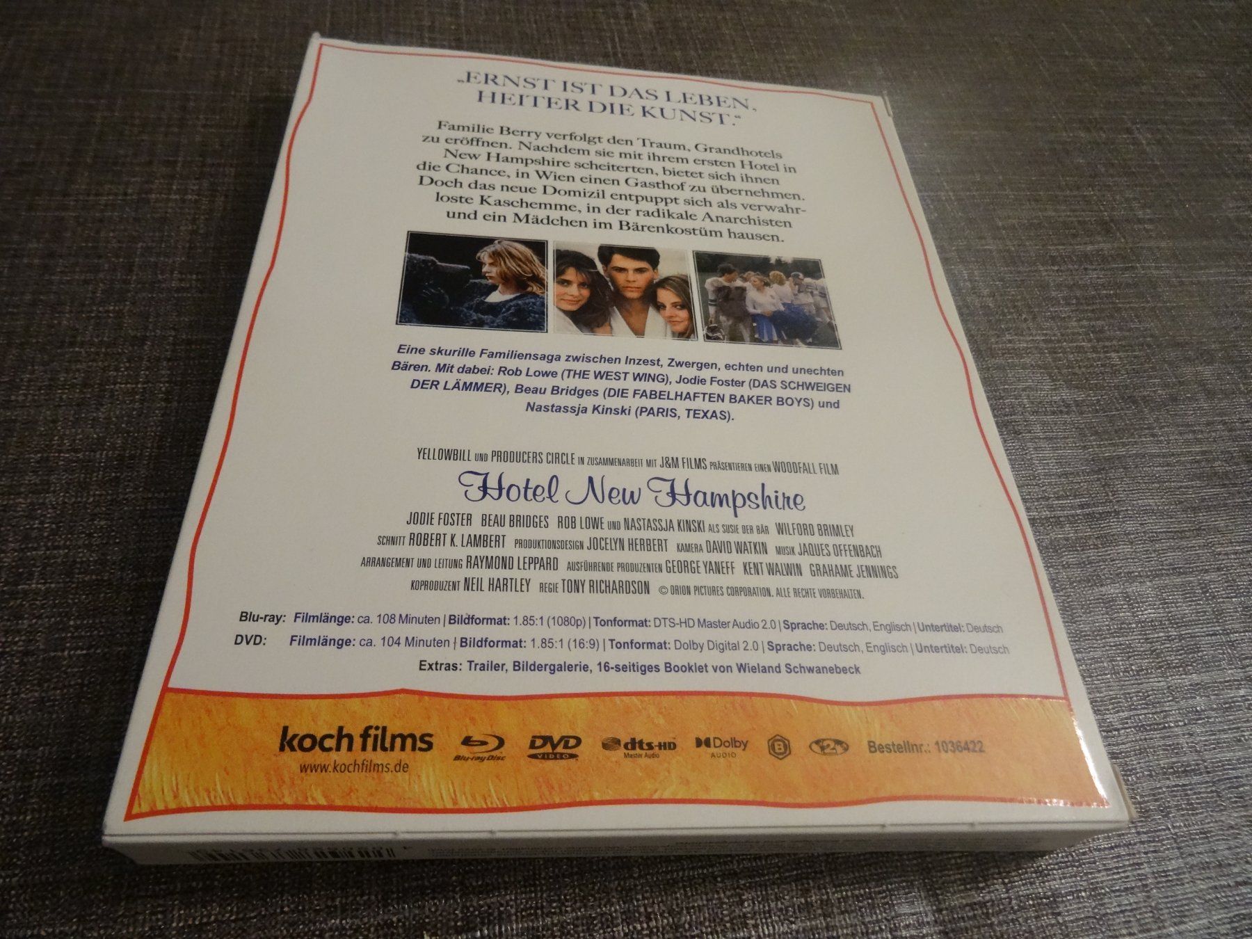 Tutti i DVDs: Hotel New Hampshire DVD BLU-RAY – Usato da Olten venduto da Disc-Verkauf 1