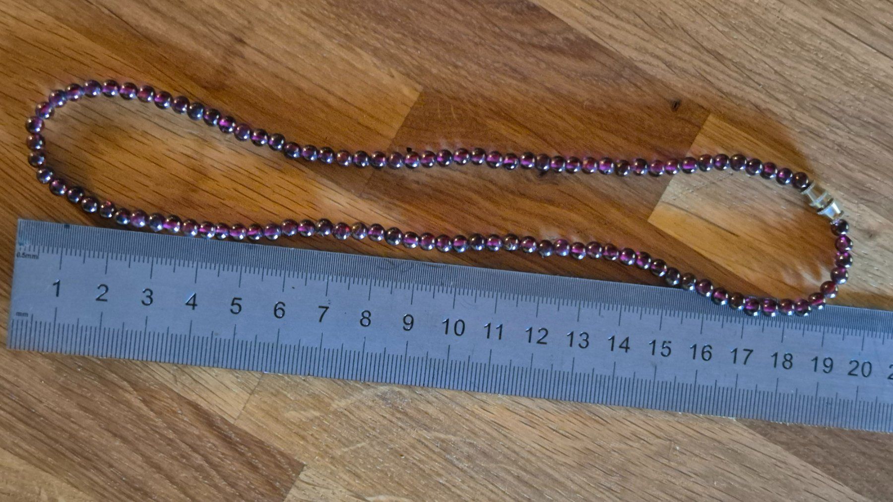 Catenine: collier de pierres grenat – Usato da Mervelier venduto da marbre75 1