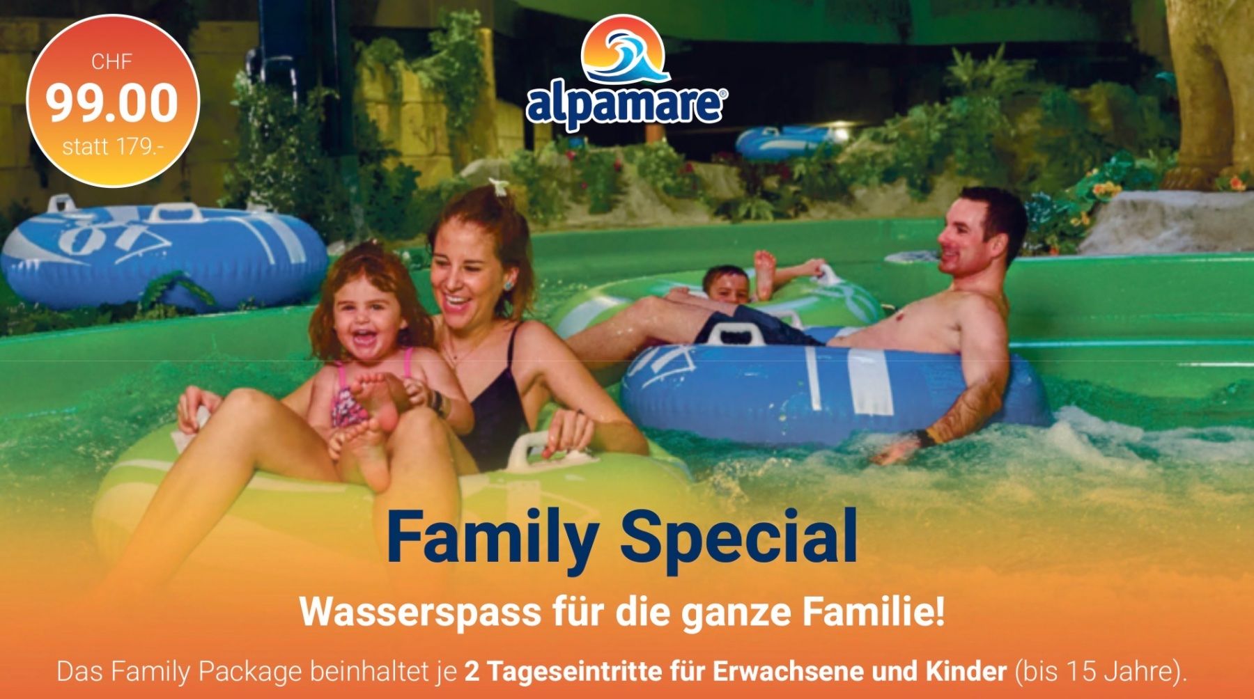 Buoni: Alpamare Rabattcode für Family Package – Nuovo (secondo la descrizione) da Nunningen venduto da Chonggi