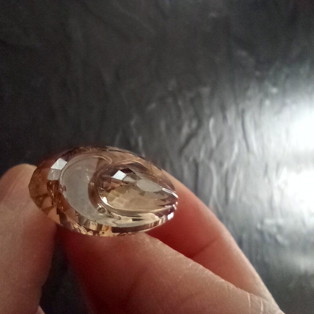 Swarovski Anelli: Swarovski Kristall Fingerring Tropfenform – Usato da Neuenhof venduto da syl_bdy8 2