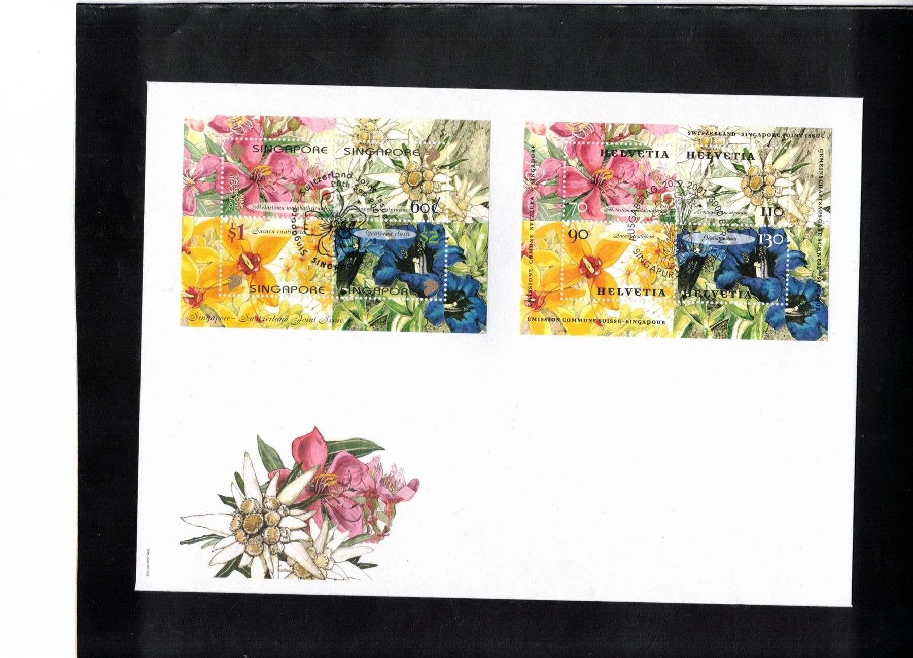Alle Briefmarken: 2001 Singapur Schweiz Kombi – Neu (gemäss Beschreibung) aus Rheinau von loxis