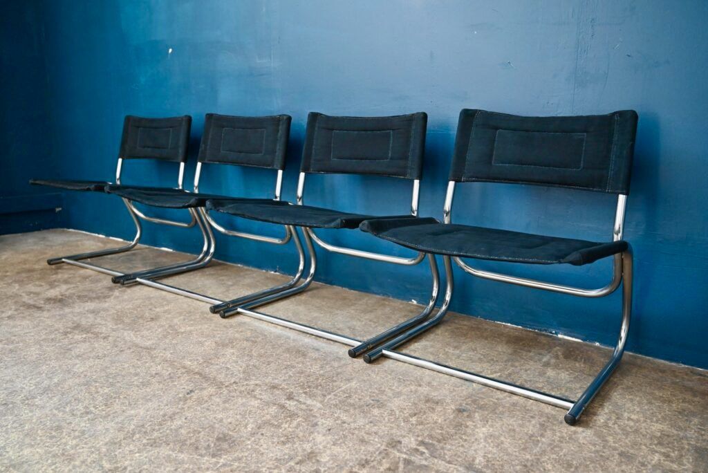 Sessel: Set de 4 fauteuils Lounge ou chauffeuses causeuses design – Gebraucht aus COLMAR von Sophiebellelurette 7