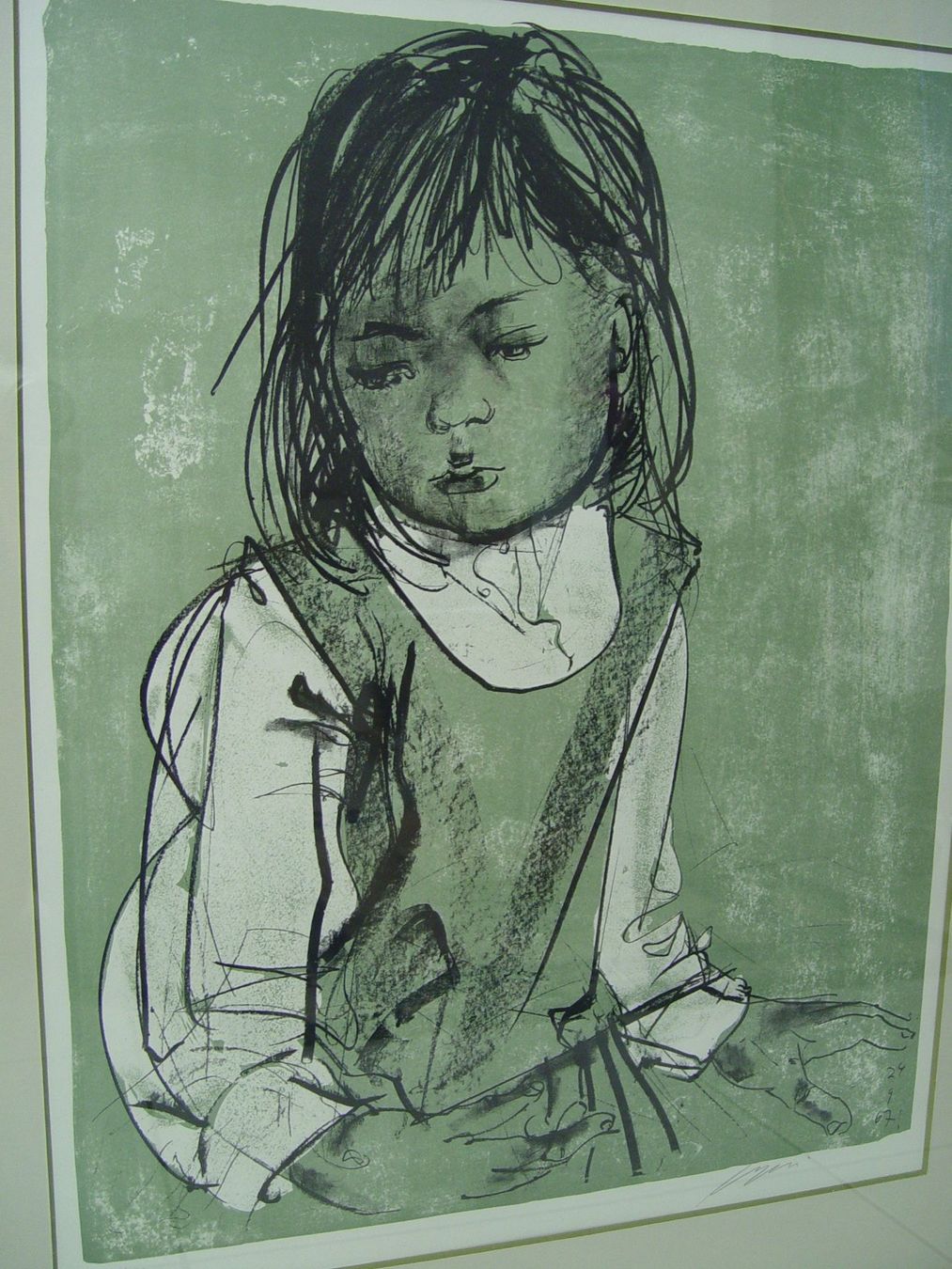 Grafica & Litografie: Mädchenportrait von Hans Erni – Usato da Rotkreuz venduto da Dobermann5 3