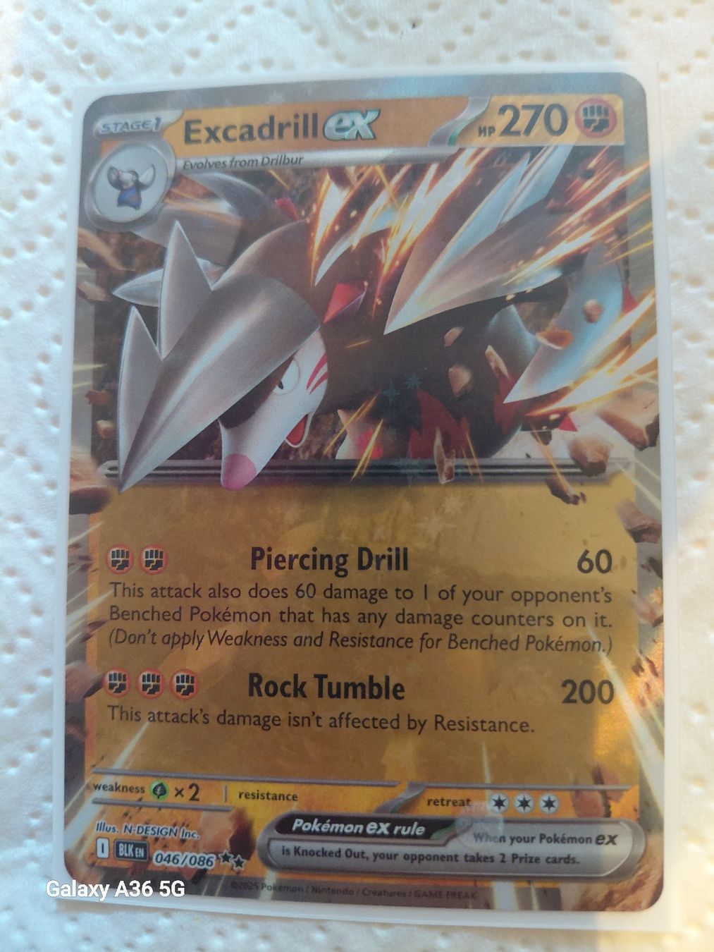Pokémon Carte collezionabili: Excadrill ex 046/086 – Nuovo (secondo la descrizione) da Zuchwil venduto da Sam-ler-in