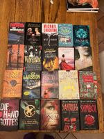 Verschiedene Bücher. Romane und Krimis
