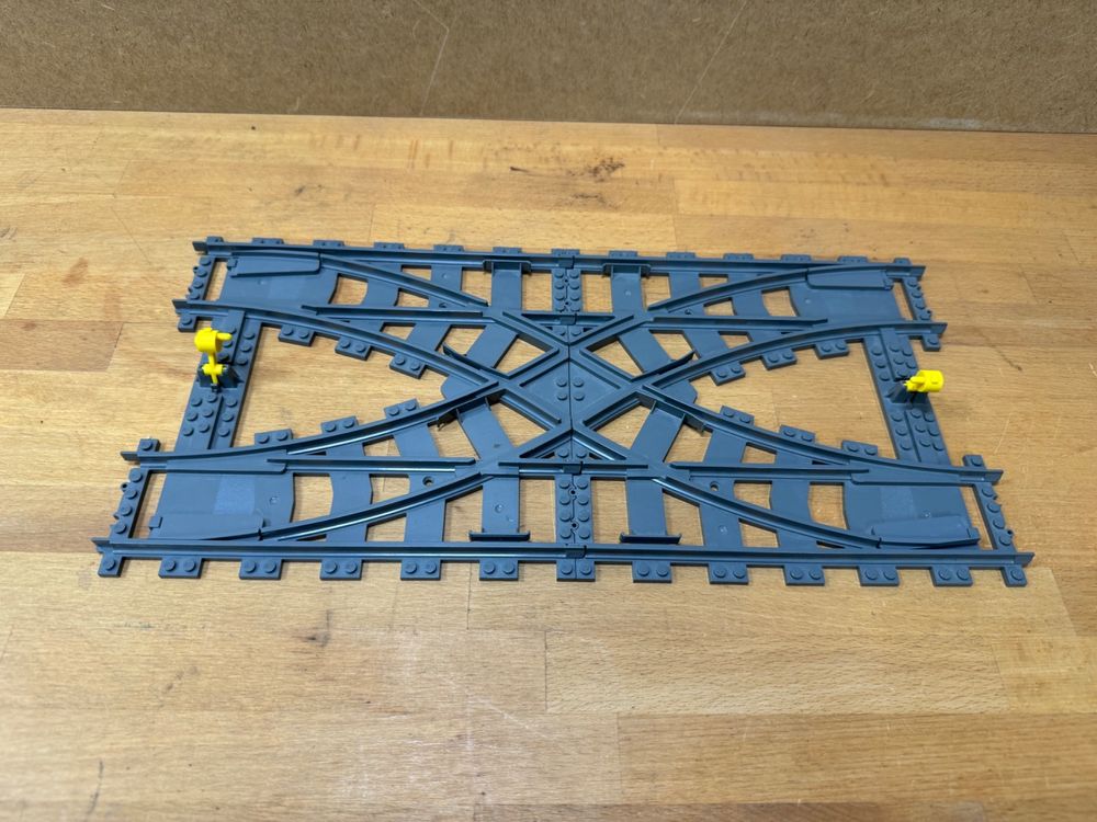 Lego Eisenbahn Schienen Kreuzung 7996 Doppel Weiche (Gebraucht) in ...