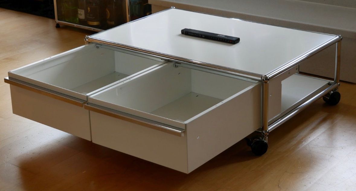 USM Mobili TV: USM Haller Lowboard Couchtisch  mit Schubladen im Format A6 – Usato da Opfikon venduto da lula21