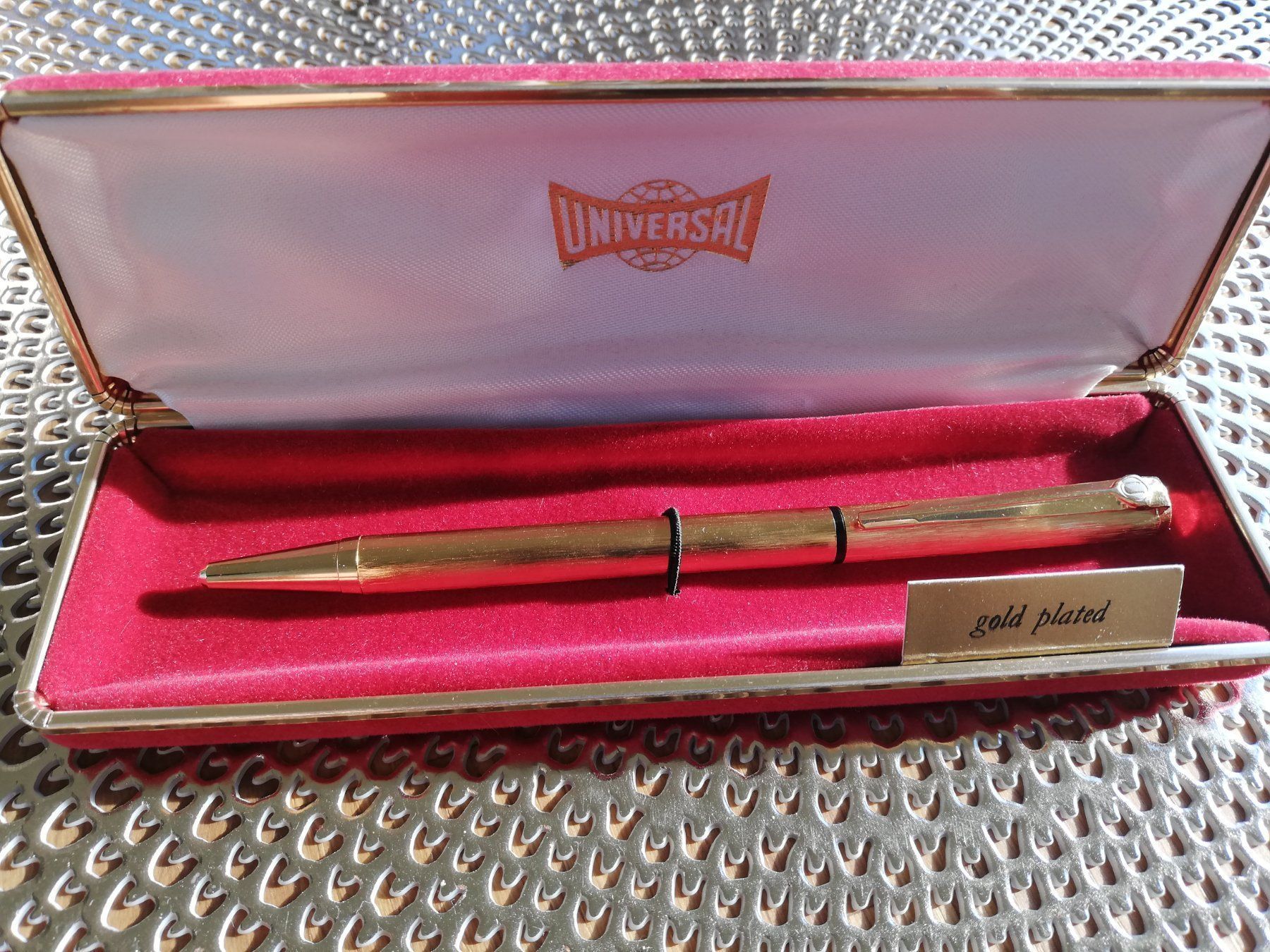 Penna & Evidenziatori: UNIVERSAL Kugelschreiber gold plated – Usato da Schaffhausen venduto da Robuco_93 1