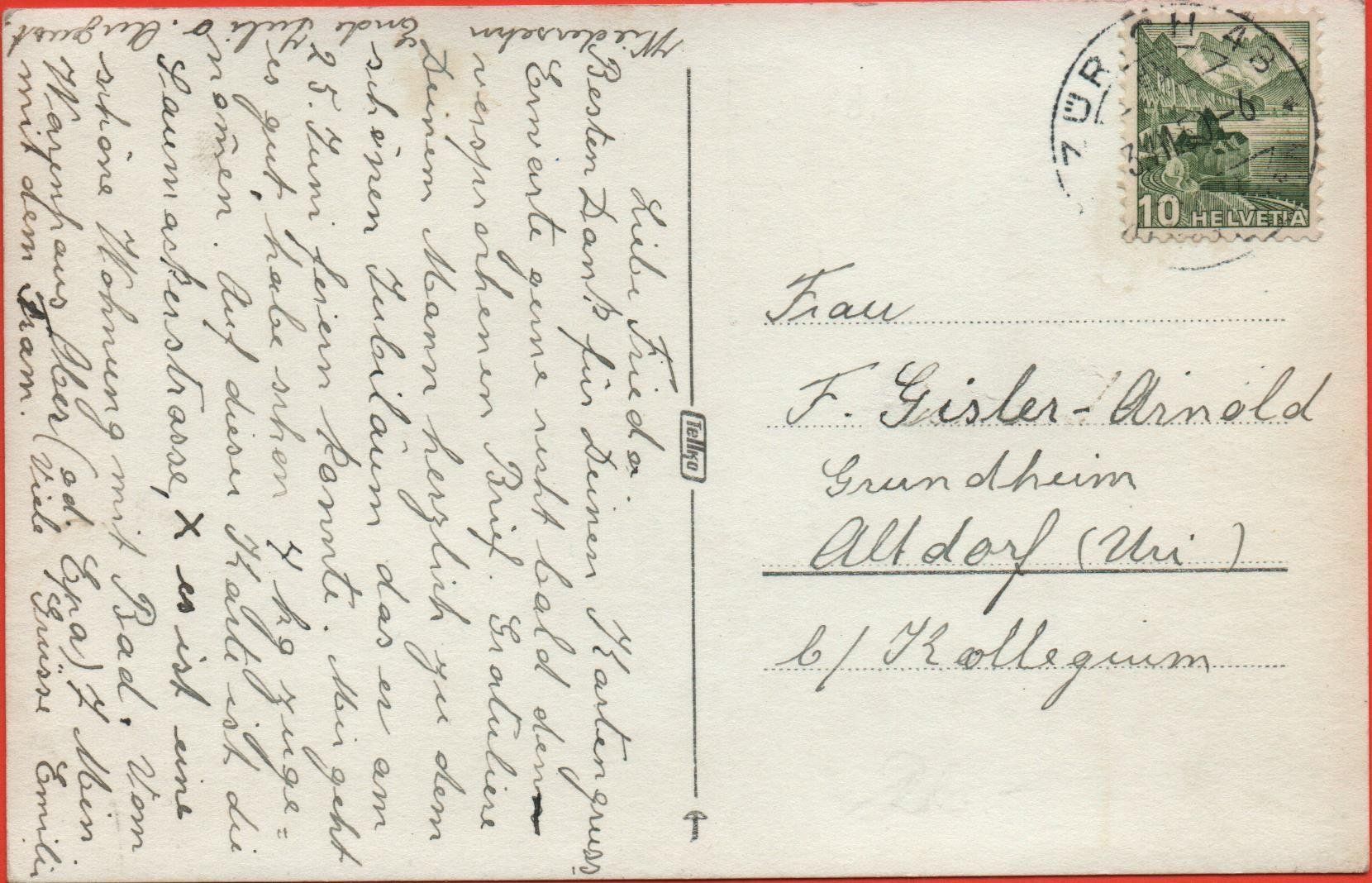 Cartoline postali: ZÜRICH ALTSTETTEN Bäckerstrasse - Saumackerstrasse – Usato da Jona venduto da philajona 1