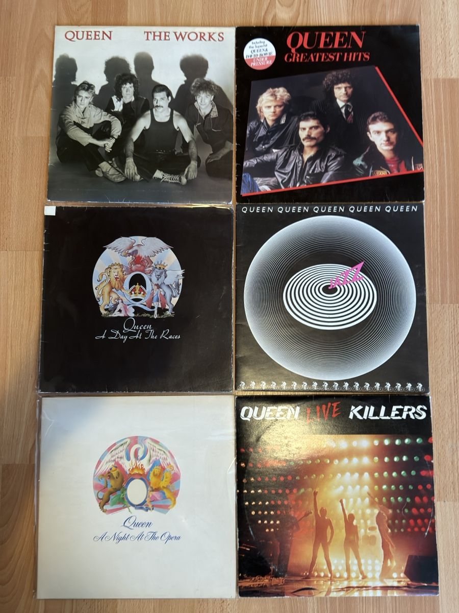 Dischi in vinile: Queen Vinyl Sammlung 6 LPs UK Original Press Set – Usato da Muttenz venduto da Petar777