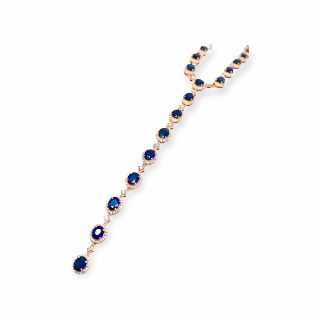 Ketten: Saphir-Collier 14k Roségold 9.36ct – Neu und originalverpackt aus Illnau von Juwelier_Mahler_GmbH 2