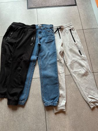 Lot 3 pantalon Jogginghosen+Jeans tg. 152