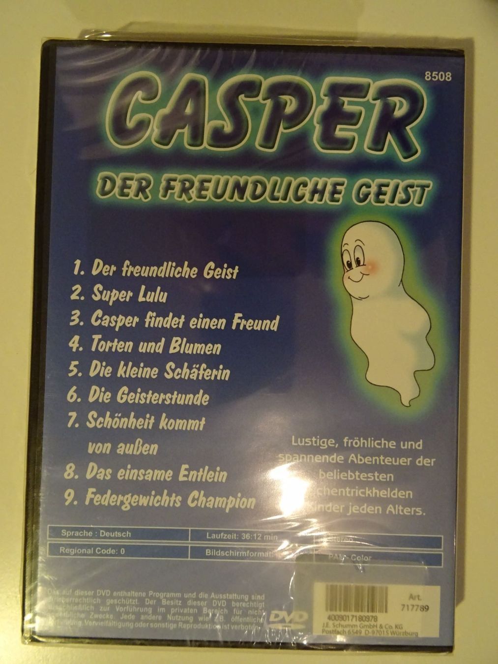 Tutti i DVDs: Casper der Freundliche Geist – Nuovo e nell'imballaggio originale da Erstfeld venduto da Mario_boe0 1