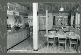 AK sw Vitznau LU Restaurant Hinterbergen Gaststube ≈ 1960