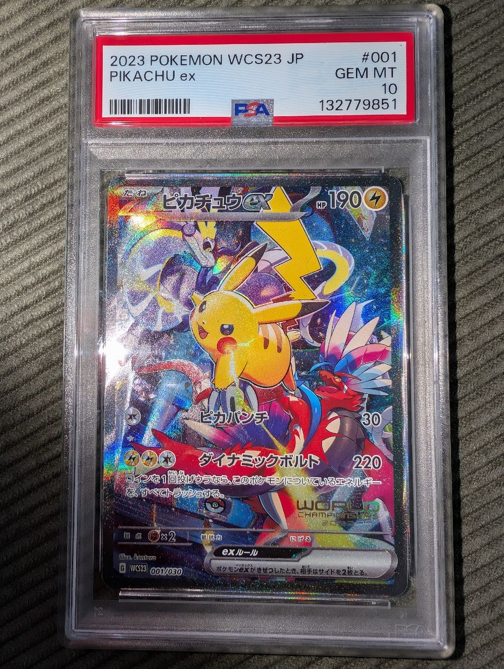 Pokémon Carte collezionabili: Pikachu WCS23 Japanese PSA 10 – Nuovo (secondo la descrizione) da Morges venduto da TCG_Golaz