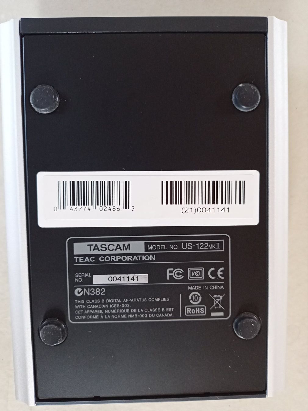 Attrezzatura per studi di registrazione: Audio-Interface-USB Tascam US-122MKII – Usato da Burgdorf venduto da morgentb 1